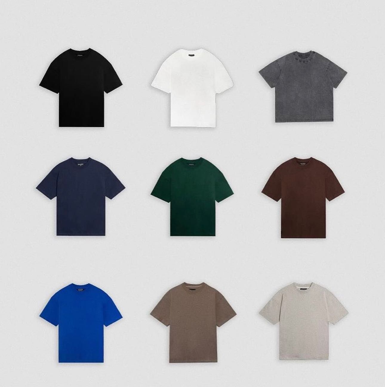 Colección de camisetas en varios colores